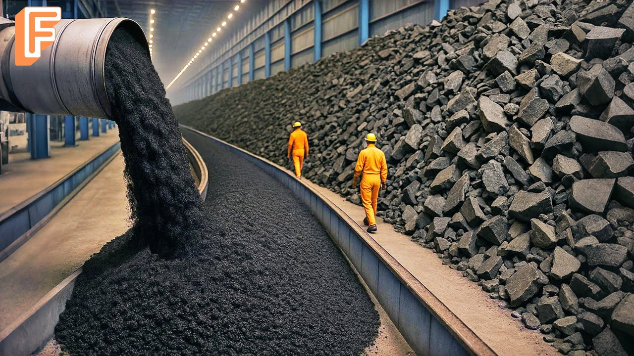 How Millions of Tons of Asphalt Are Recycled Into New Roads Inside Massive Asphalt Factory