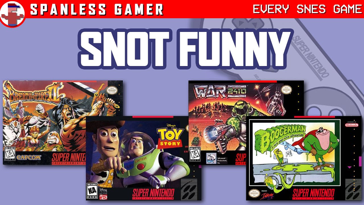 Breath of Fire II, Toy Story, War 2410, and Boogerman on the SNES!