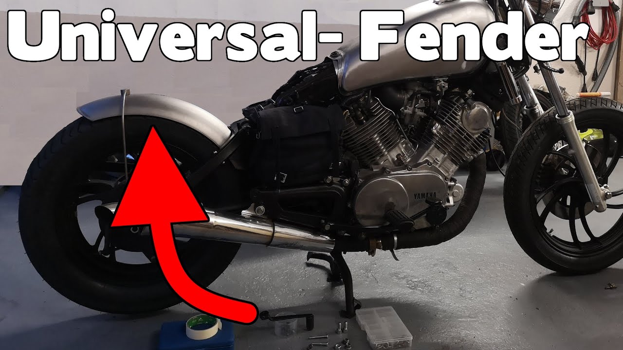 Yamaha XV750 Bobber Umbau Teil 8/10 - Heckfender befestigen
