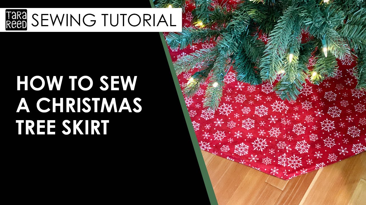 🧵 🎄 How to Sew a Reversible Christmas Tree Skirt