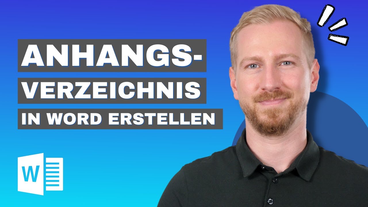 Anhang in Word erstellen | Benutzerdefiniertes Inhalts- & Anhangsverzeichnis z.B. für Bachelorarbeit