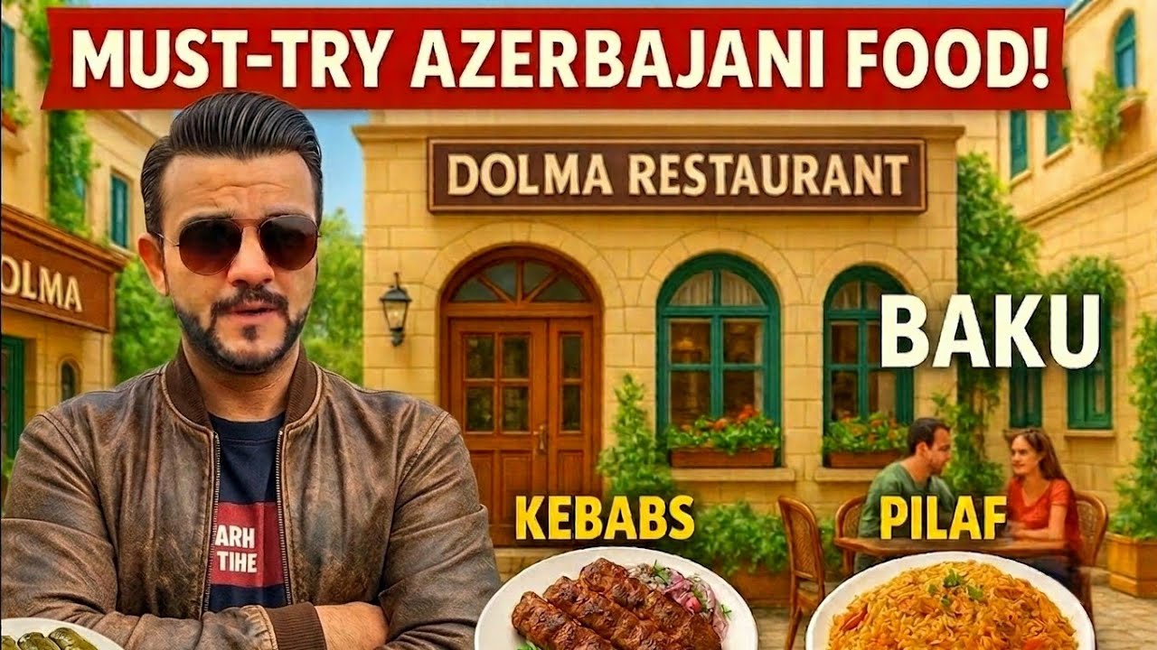 Dolma Restaurant Review | Azerbaijani Food | Food Tour Nizami Street #bakufood