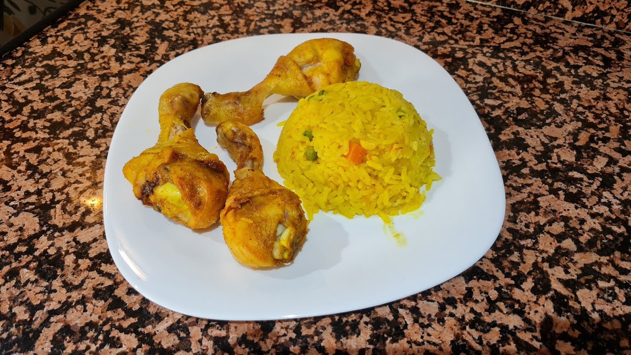 Muslitos de Pollo 🍗                            al Horno con arroz  🍚