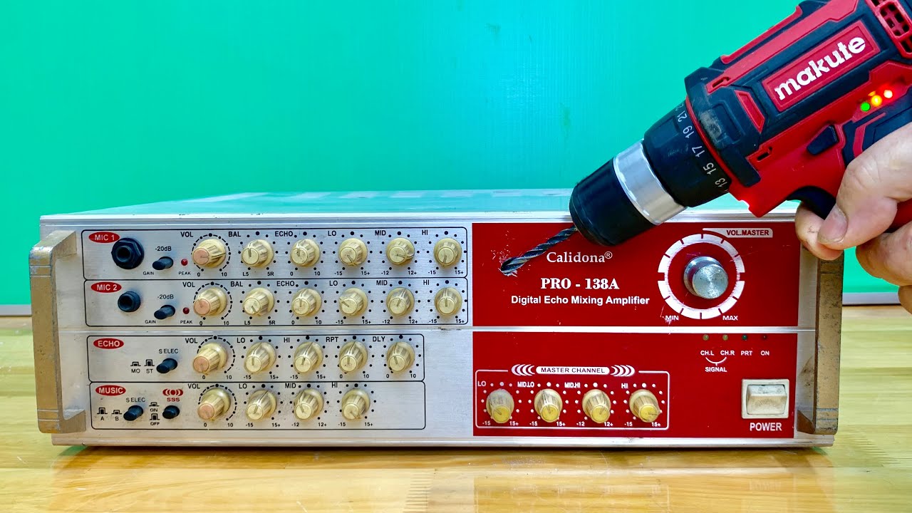 An American plumber came up with the idea of ​​upgrading a super powerful audio amplifier!