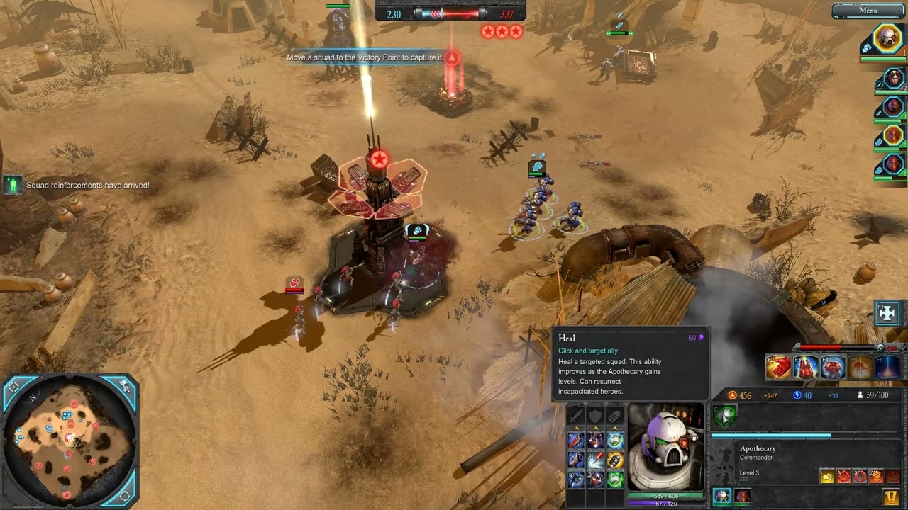 Warhammer 40000  Dawn of War II Intense Battle Space Marines vs Eldar⚔️