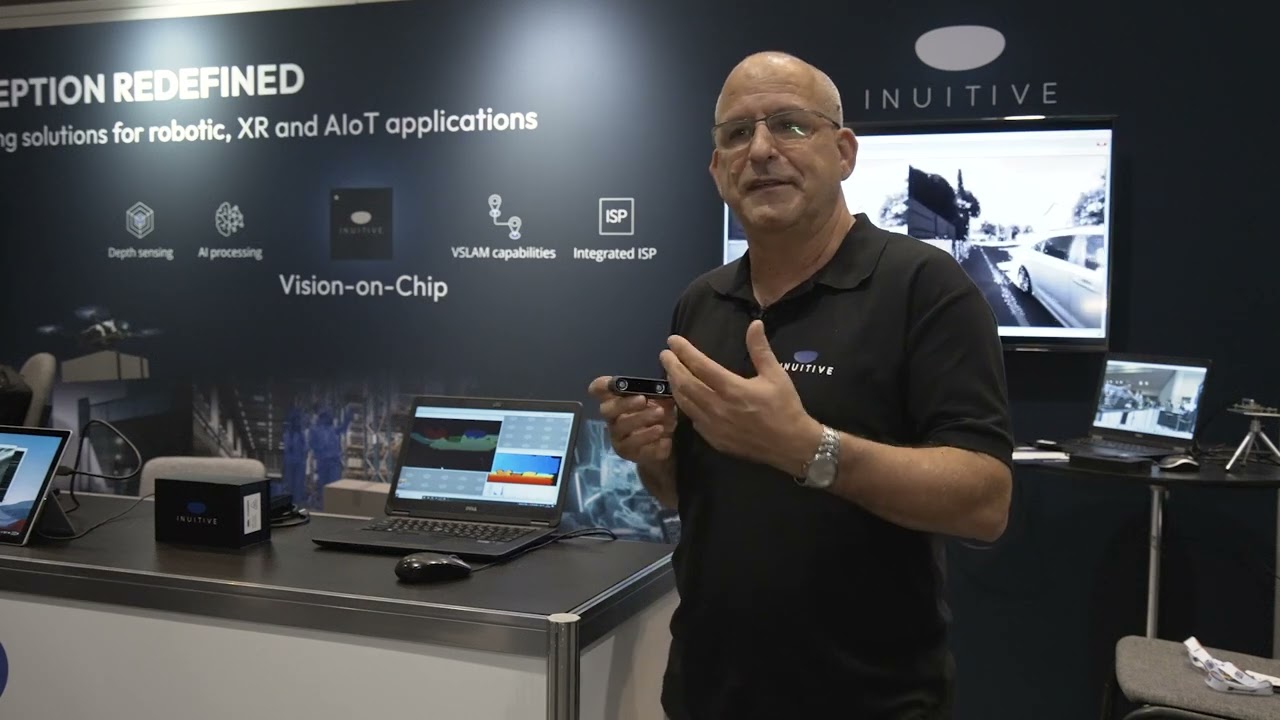 Inuitive Demonstration of a RGBD Sensor Using a Synopsys ARC-based NU4100 AI and Vision Processor