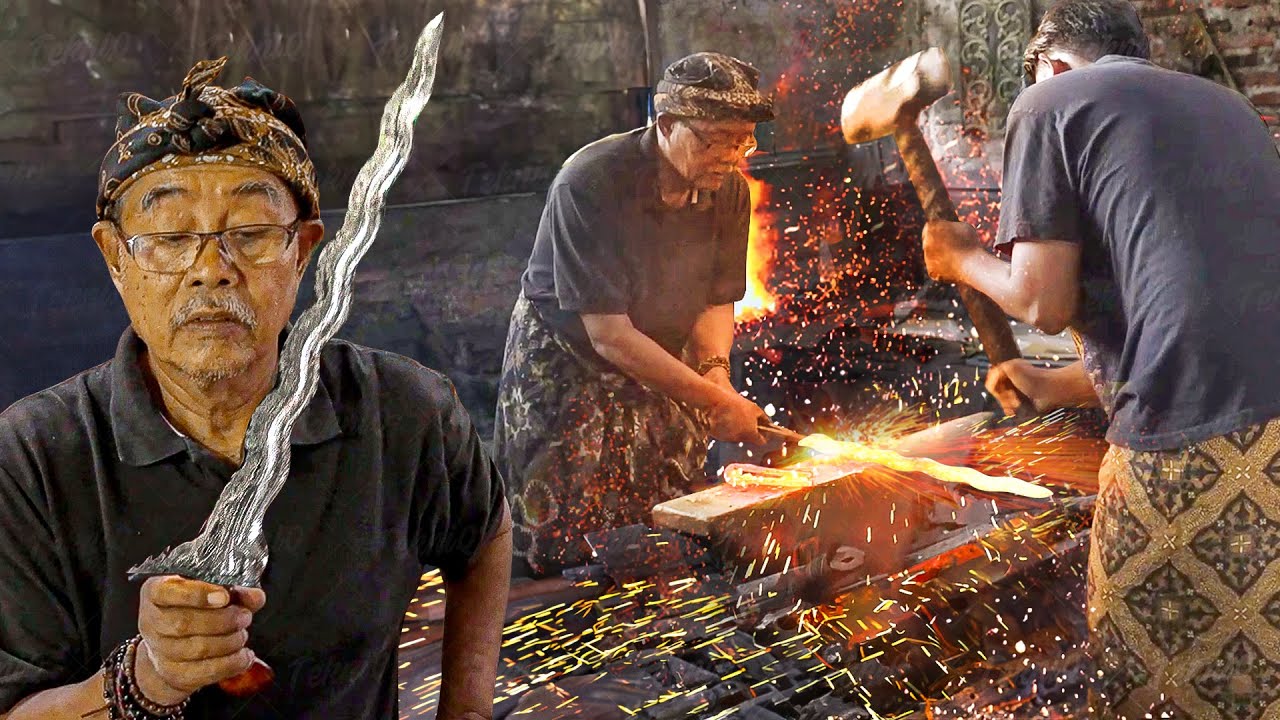 How They Hand Forge Ancient Indonesian Keris Combat Knives