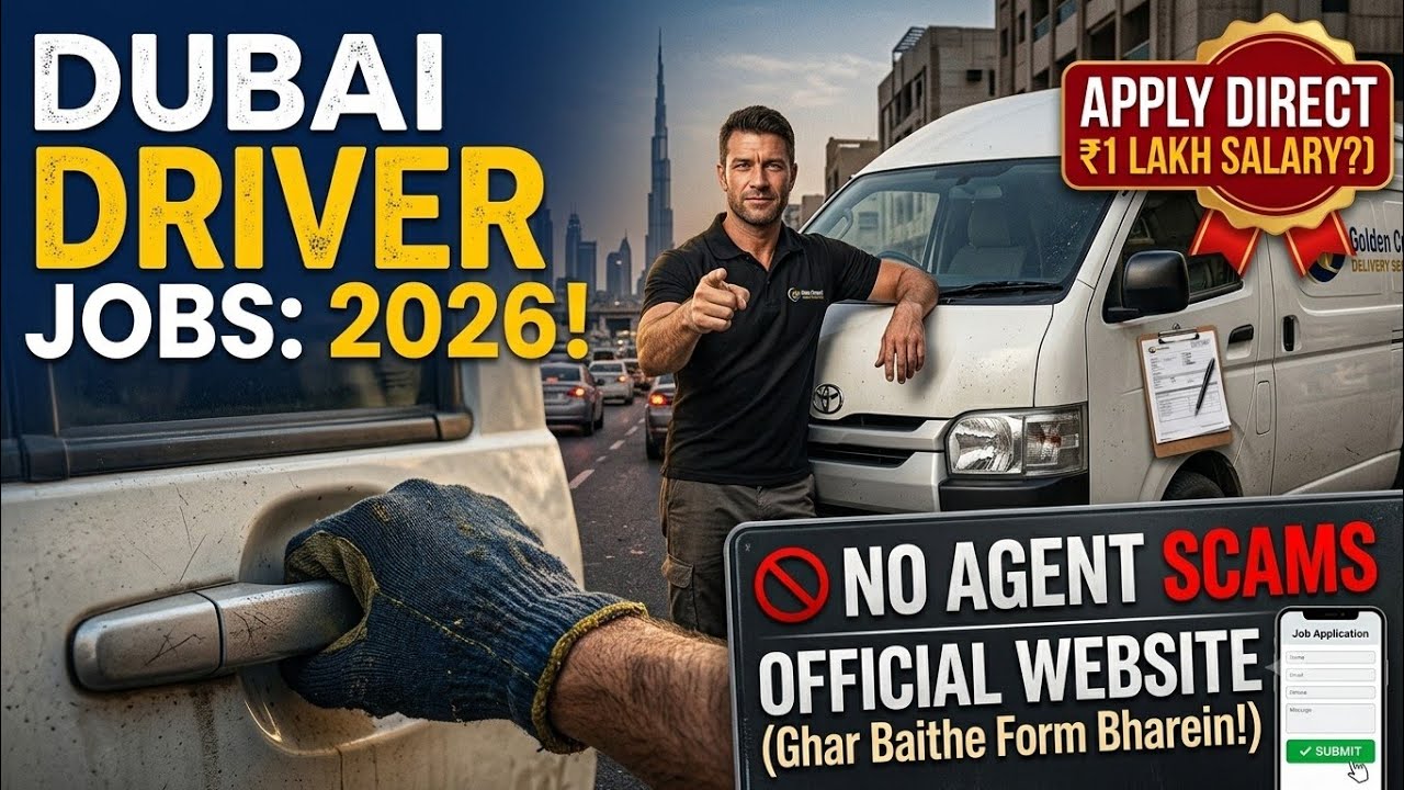 Dubai Driver Job 2026: Apply From Home By Phone! (G-Crescent) 🚫 Agent