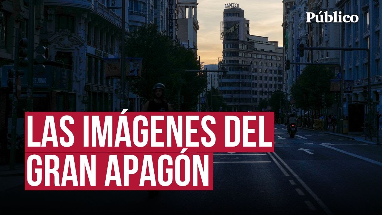 Los primeros momentos del apagón en Madrid