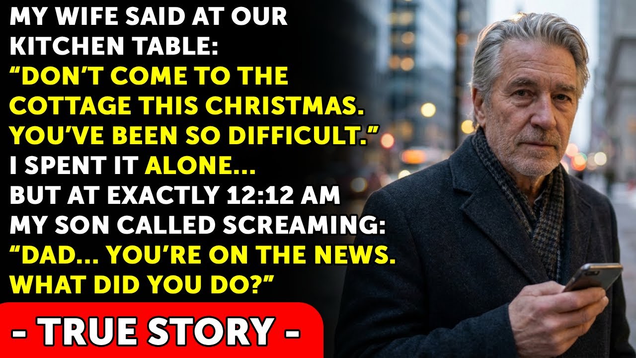 My Wife Uninvited Me From Christmas — At 12:12 AM My Son Called: “Dad… You’re on the News”