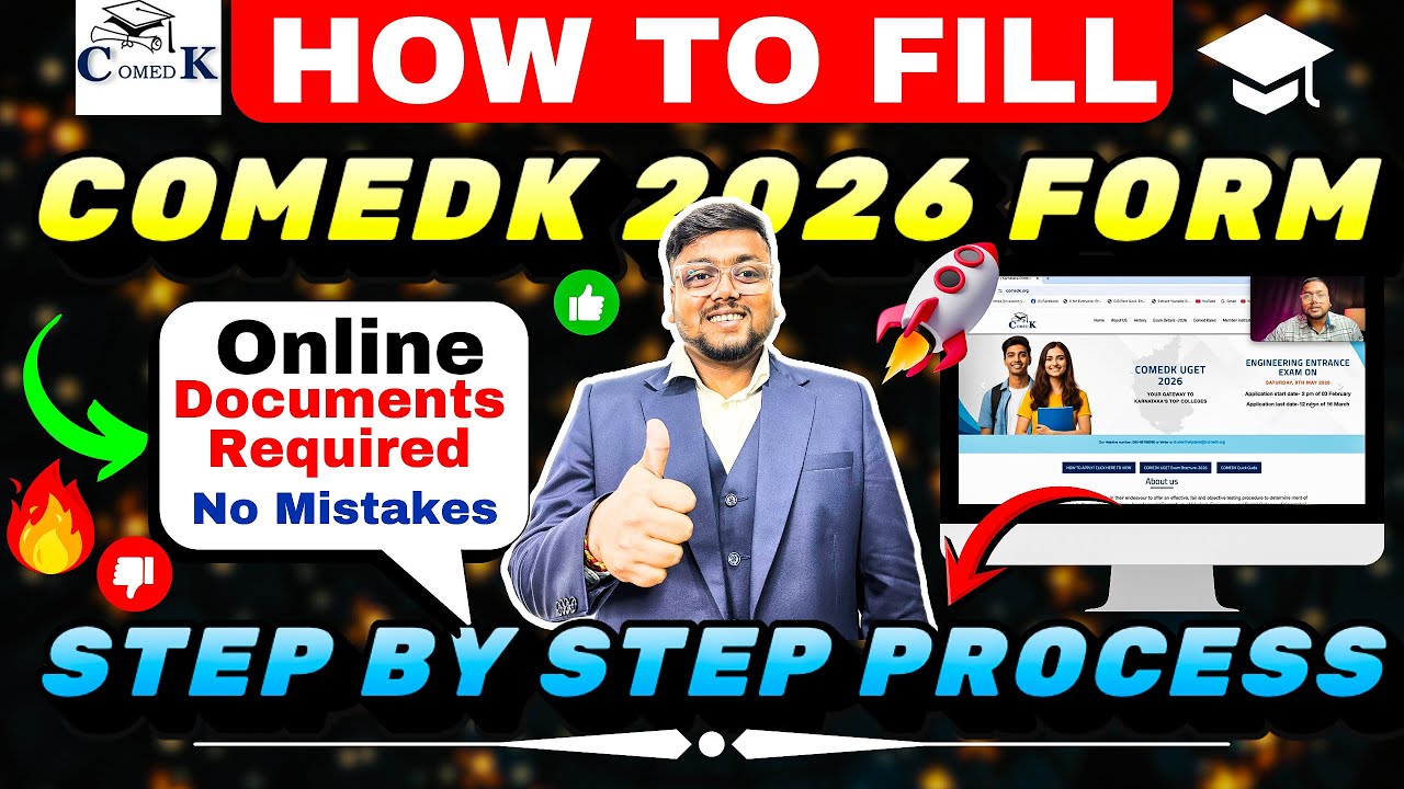 COMEDK Form Fill Up 2026 🔥| Avoid Mistakes 🚨| COMEDK Application Form 2026 |COMEDK Registration 2026