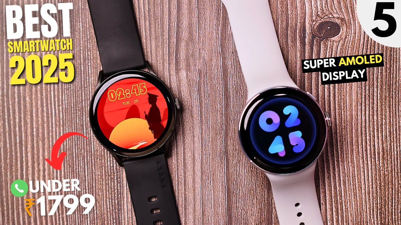 Top 5 Best Round Dial Smartwatch Under 2000🔥AMOLED Smartwatch Under 2000🔥Round Calling Watch in 2025