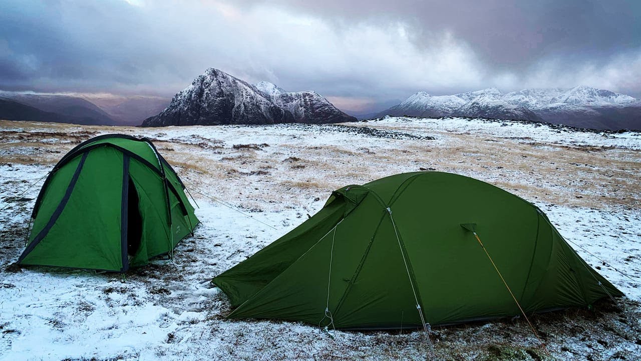 Wild camping in Glen Coe | Snow camp | Summit camp