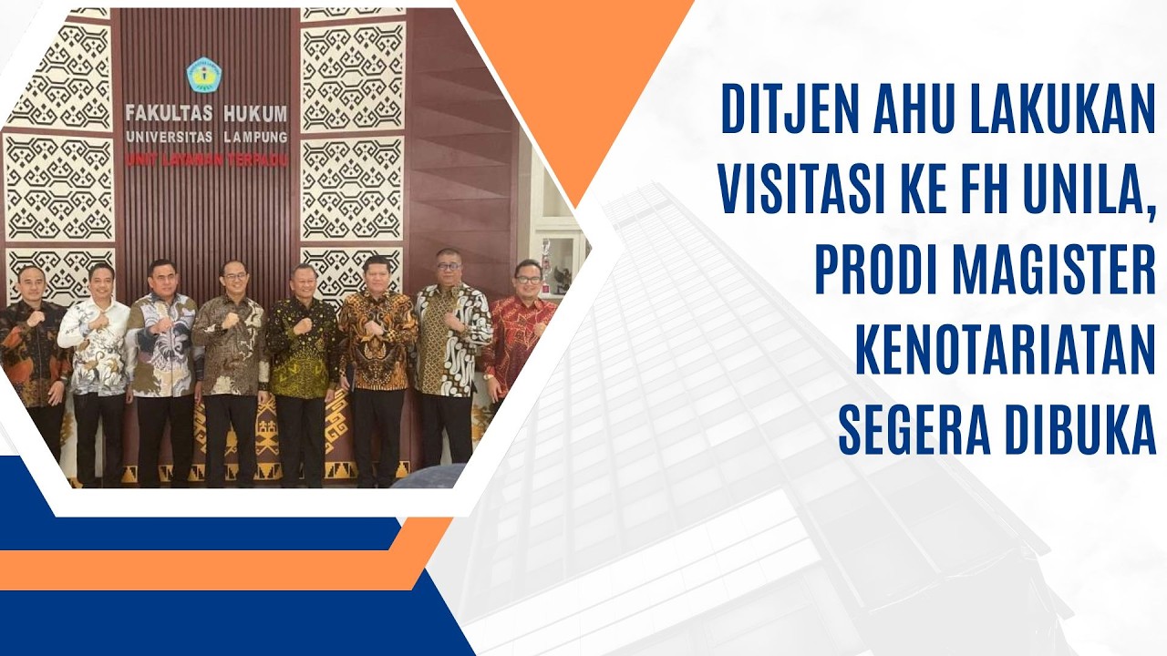 Ditjen AHU Lakukan Visitasi ke FH UNILA