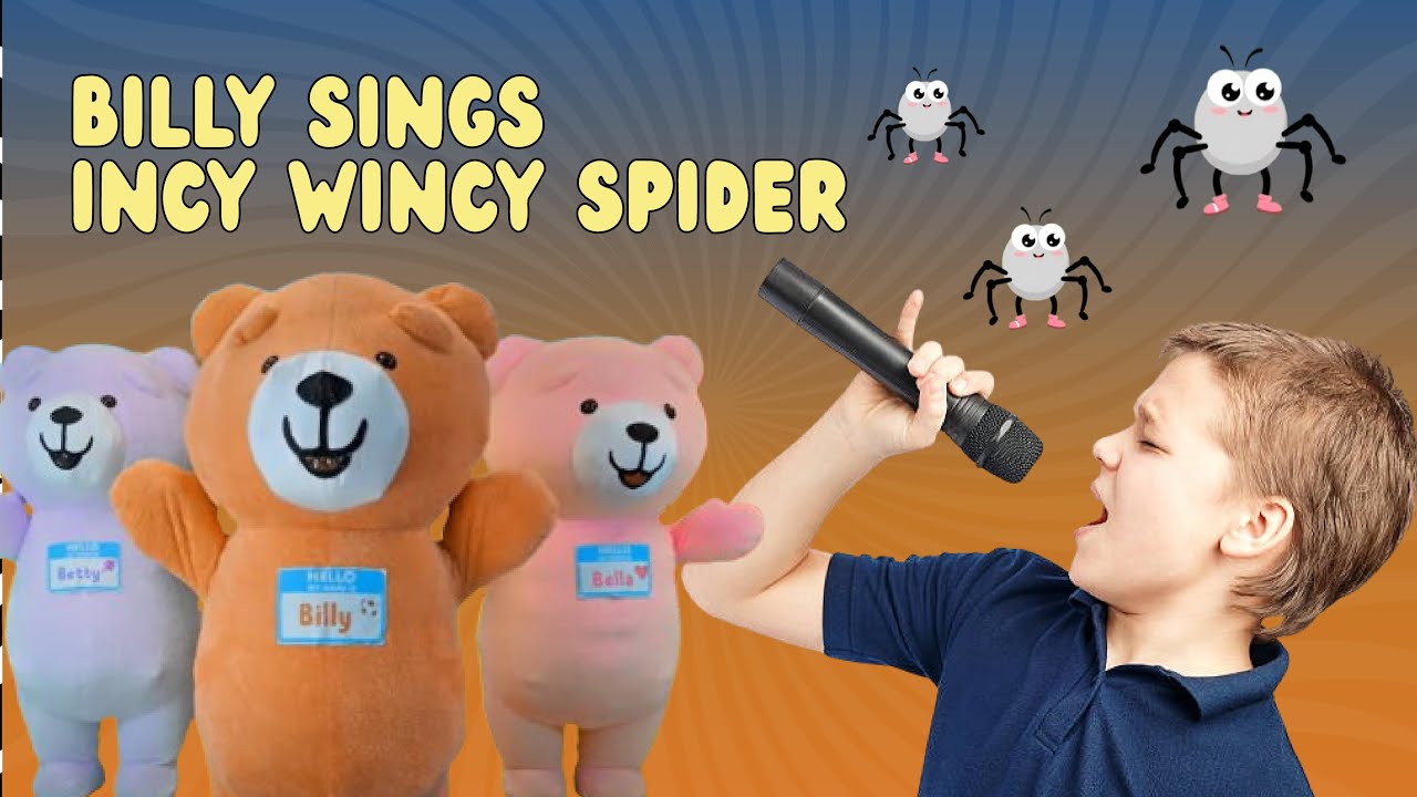 Incy Wincy Spider 🕷️ | Baby Bear Band (Toddler Techno) with Billy Bear