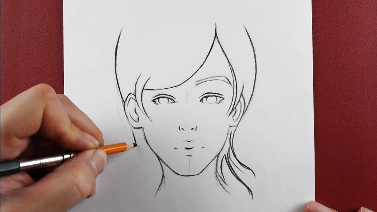 Girl Drawing | How to draw a girl step by step | pencil drawing for beginners