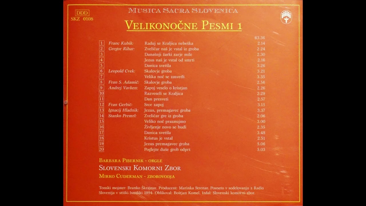 Dan presveti - Slovenski komorni zbor