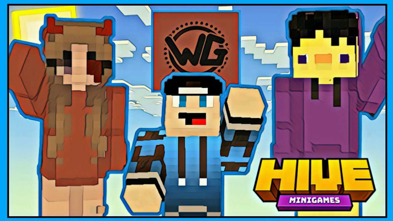 PLAYING SKYWARS W/ WETZKIEMC , SavBunnyzen , Blinkytooth | [ Minecraft Montage ] [ Hive Skywars ]