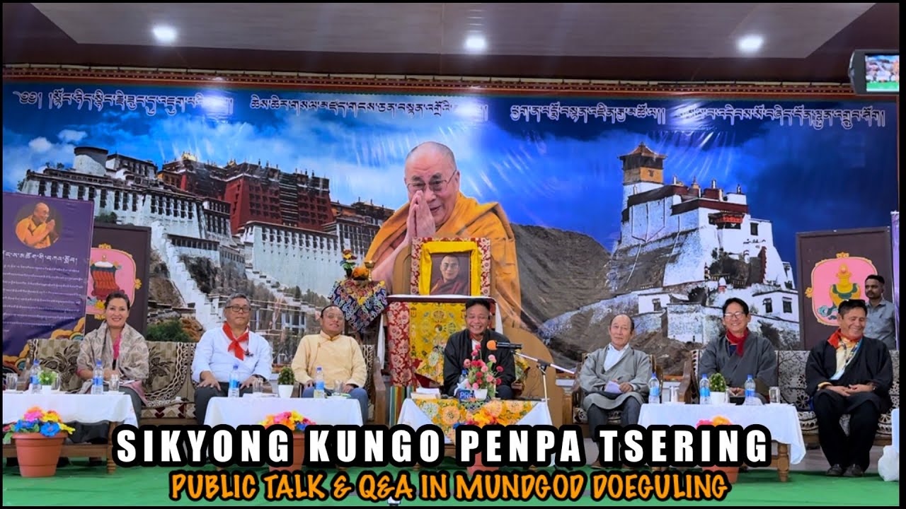 Sikyong Kungo Penpa Tsering Public Talk & Q&A In Mundgod Doeguling Part-2 #mundgod #tibetanvlogger