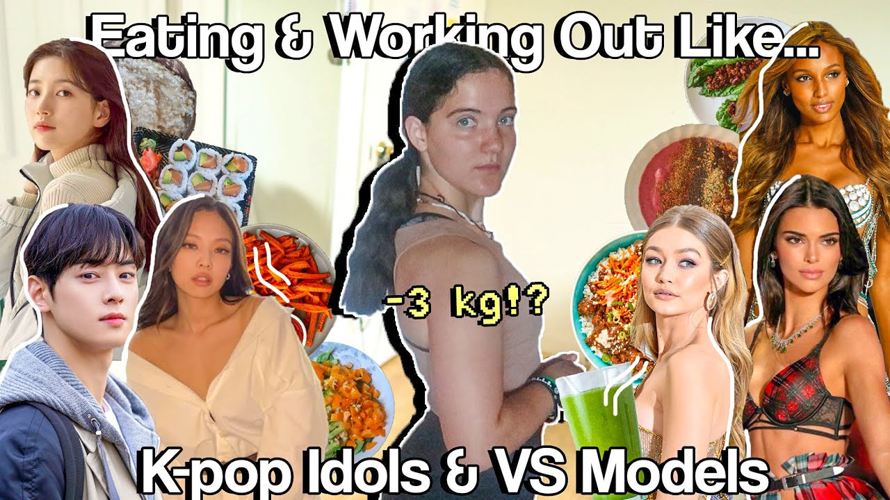 Eating & Working Out Like K-POP IDOLS & VICTORIA’S SECRET MODELS For a WEEK! (shocking results!?)