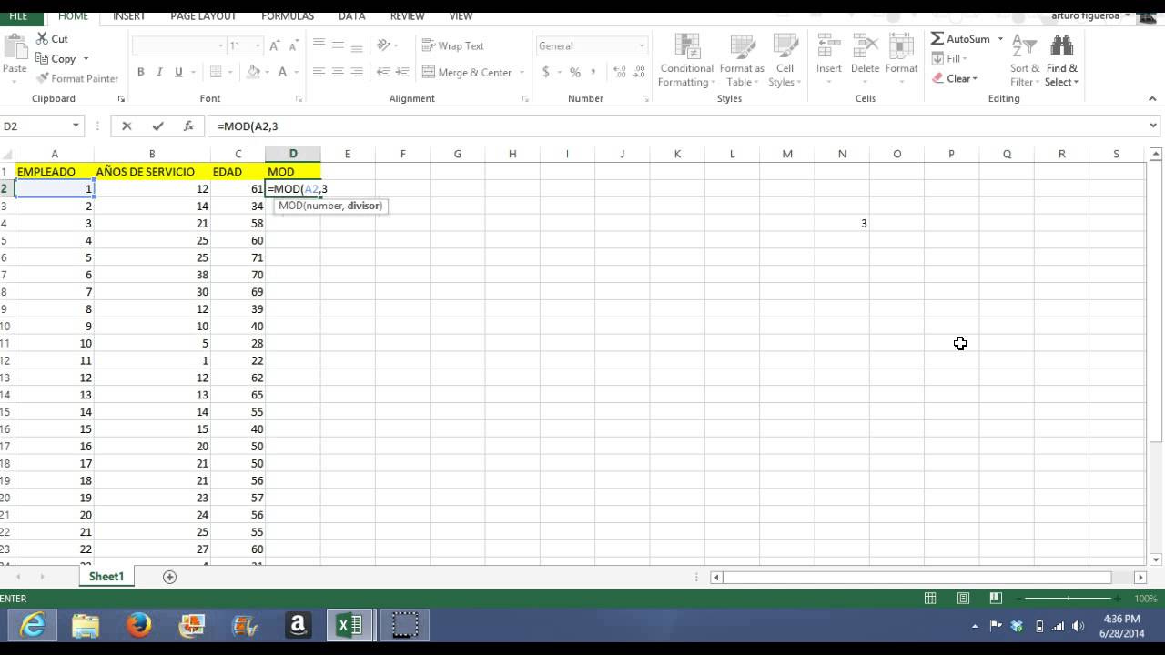 Muestreo sistemático usando Excel