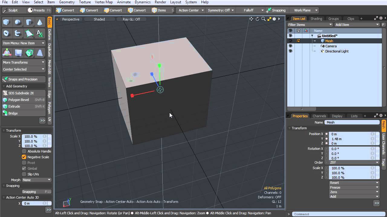 Top Tip: Start using MODO by understanding the Interface