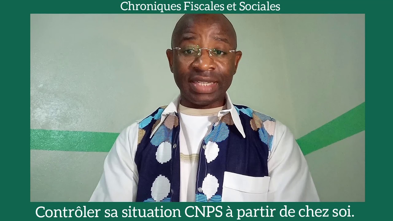 Contrôler sa situation CNPS à partir de chez soi.