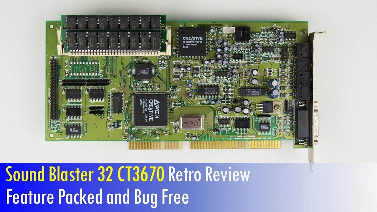 Sound Blaster 32 CT3670 ISA Sound Card Review for DOS Games