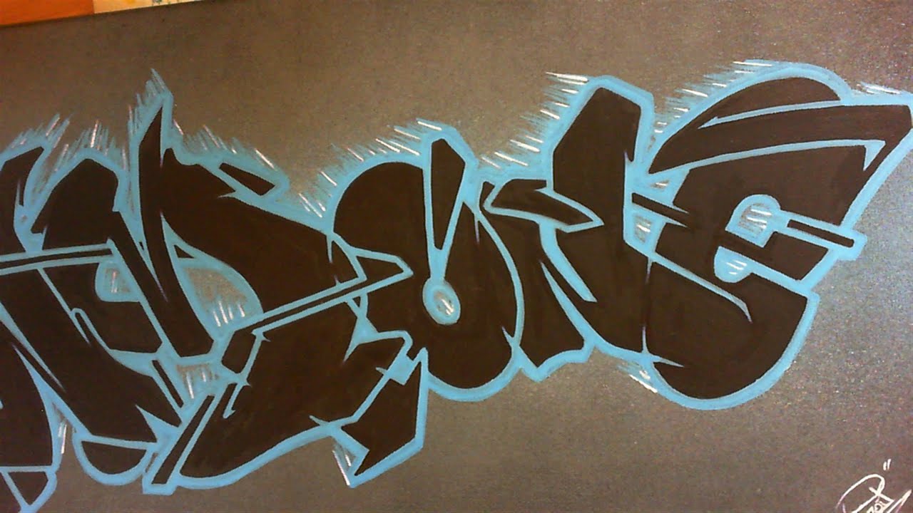 Wildstyle graffiti canvas 