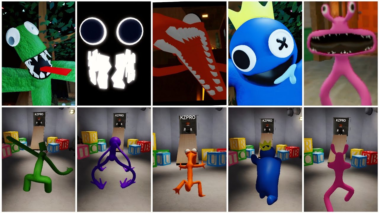 EVERY Jumpscare in Rainbow Friends Chapter 1 (Plus Roleplay Ending)