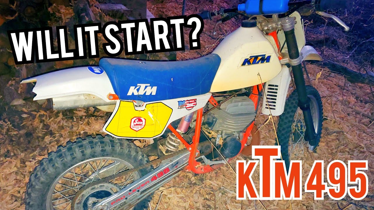 Will it start? First ride on the KTM 495 Barn Find!