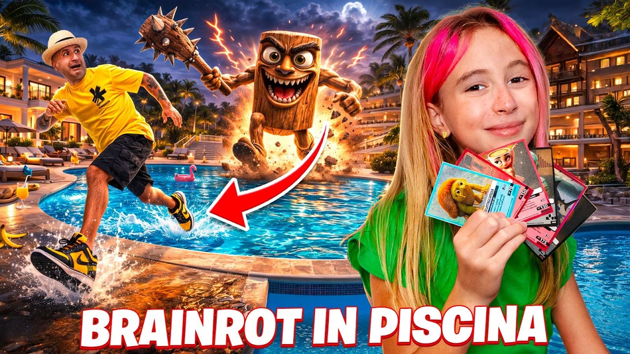 GIORGIA SOPRAVVIVE  A TUTTI GLI ITALIAN BRAINROT CHE PRENDONO VITA PER 24 ORE IN PISCINA!
