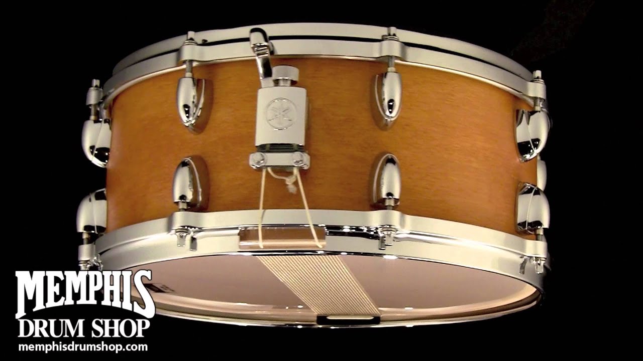 Used Yamaha 14 x 6 Vintage Series Maple Snare Drum - Vintage Natural   360