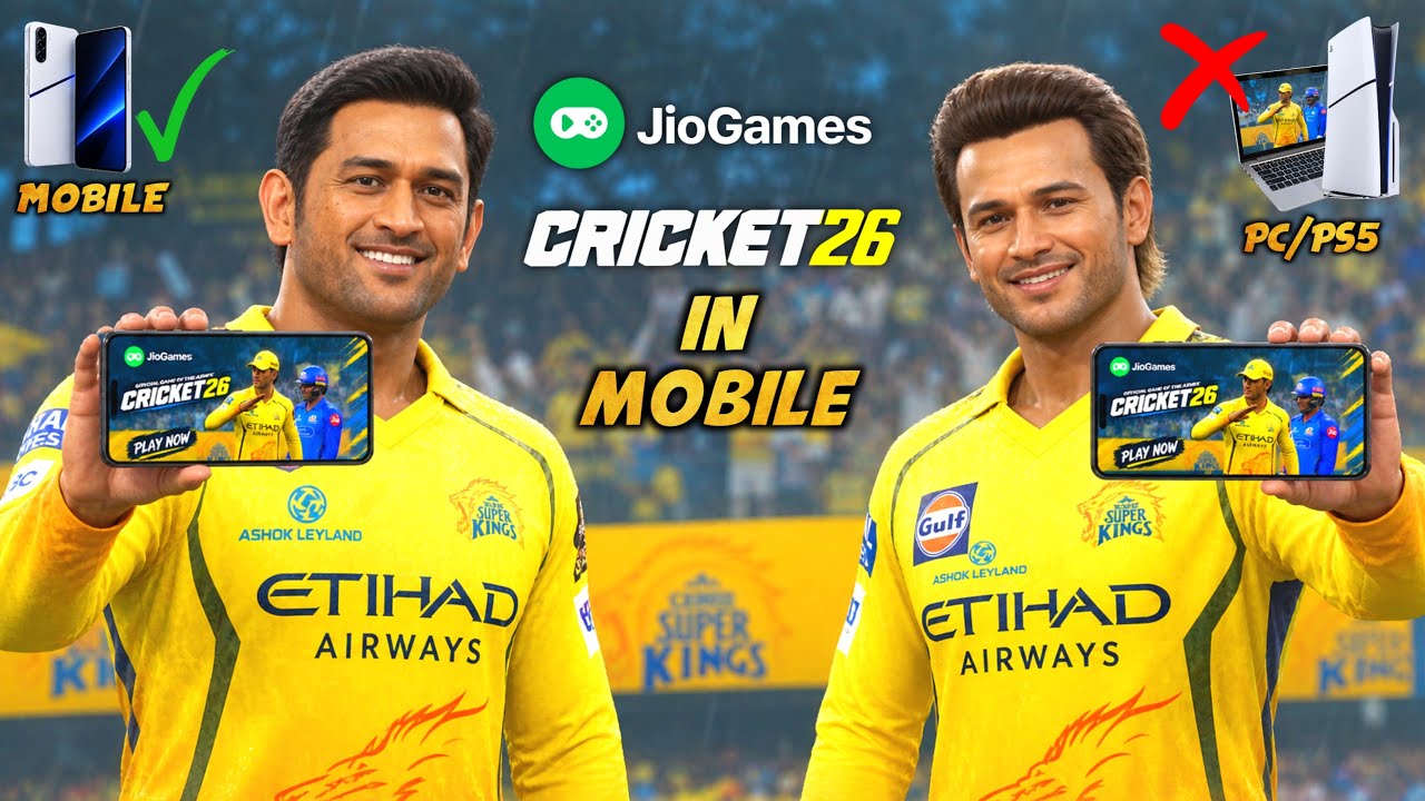 HOW TO DOWNLOAD CRICKET 26 IN MOBILE JIO GAMES ‼️
