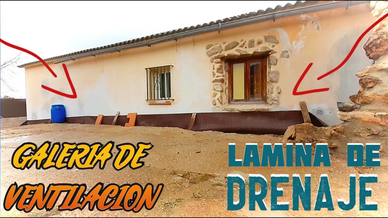 Realizamos una galería de ventilación e instalamos lámina de drenaje | ELIMINAR HUMEDADES | 🌊