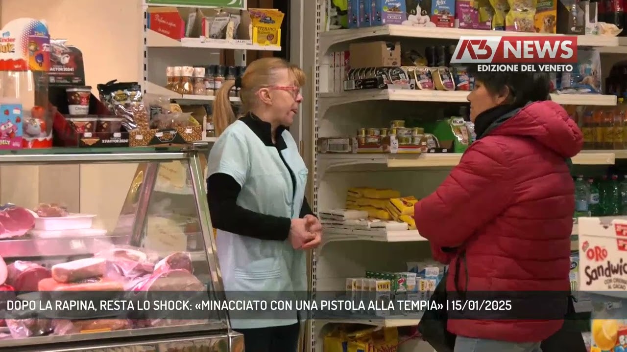 DOPO LA RAPINA, RESTA LO SHOCK: «MINACCIATO CON UNA PISTOLA ALLA TEMPIA» | 15/01/2025