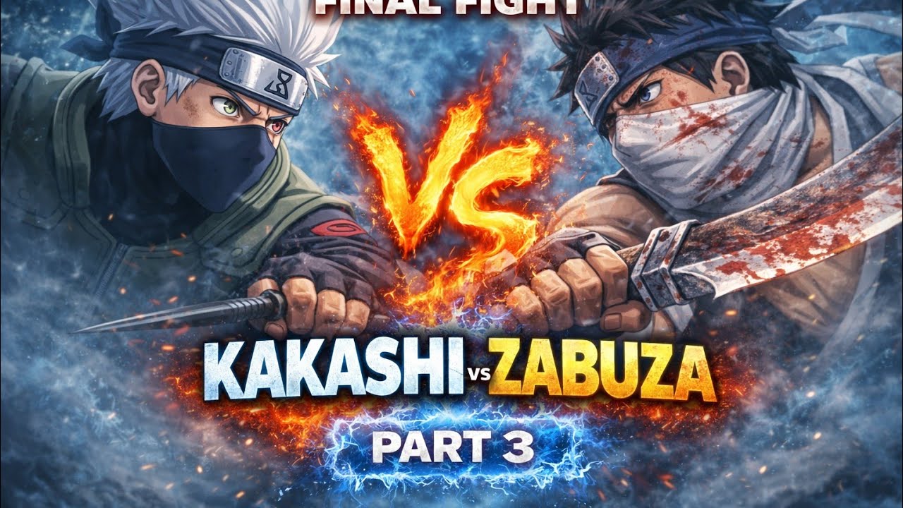 Kakashi vs Zabuza Final Fight 🔥 | Naruto Epic Battle Part 3 | Kakashi vs Zabuza Full Fight