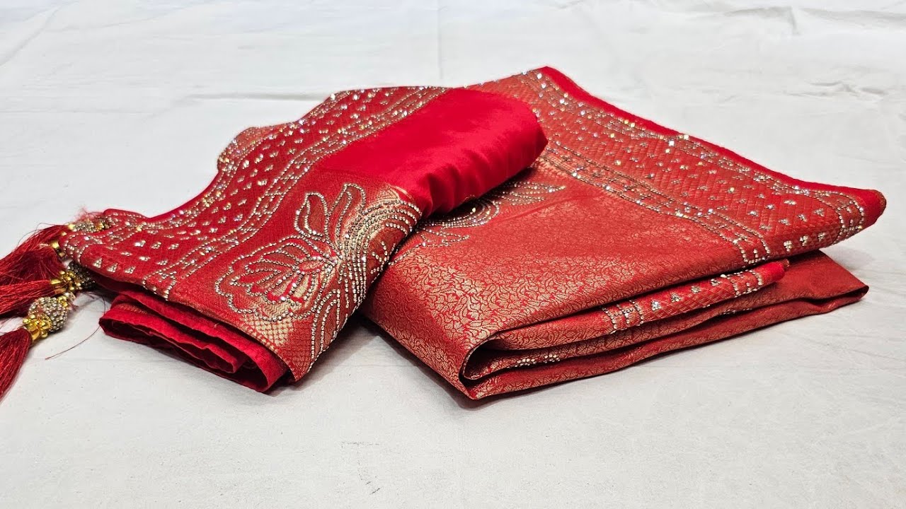 🔥न्यू दुल्हन स्पेशल दुप्पटा साड़ी🔥9313419498#latest saree collection#new saree update#sarees#sadi