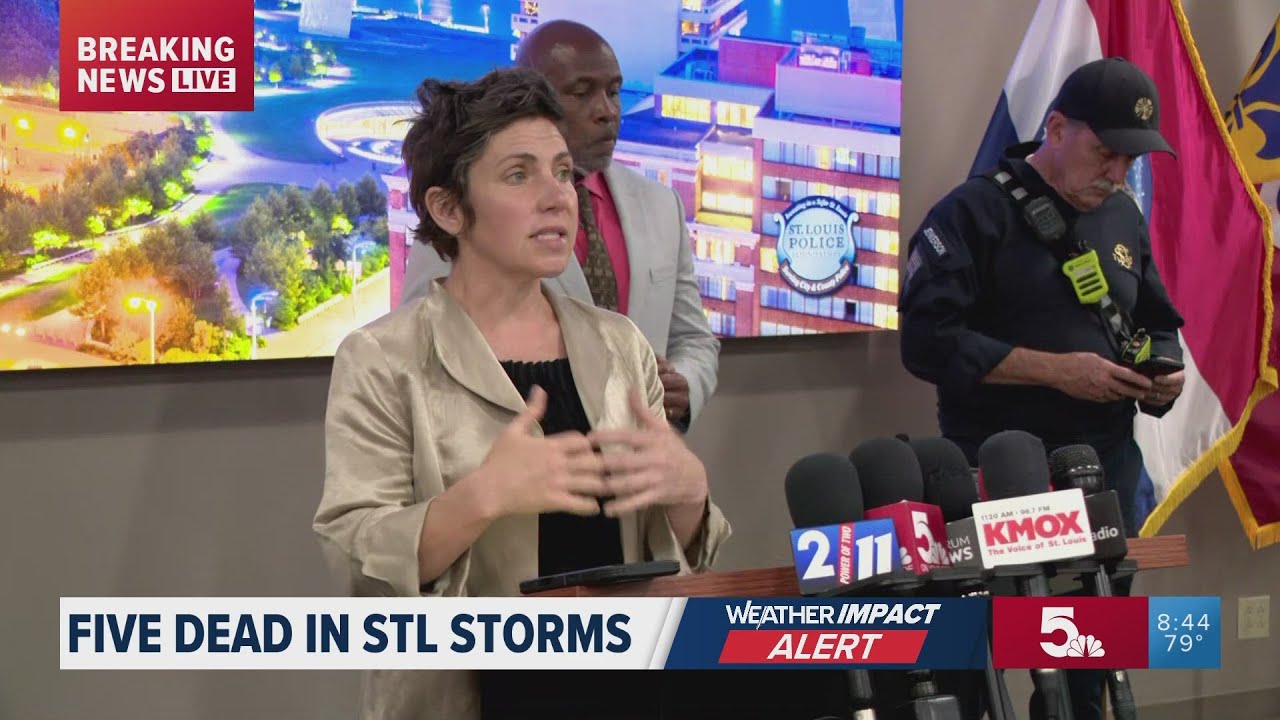 St. Louis officials hold briefing on deadly storms that moved through the city Friday afternoon