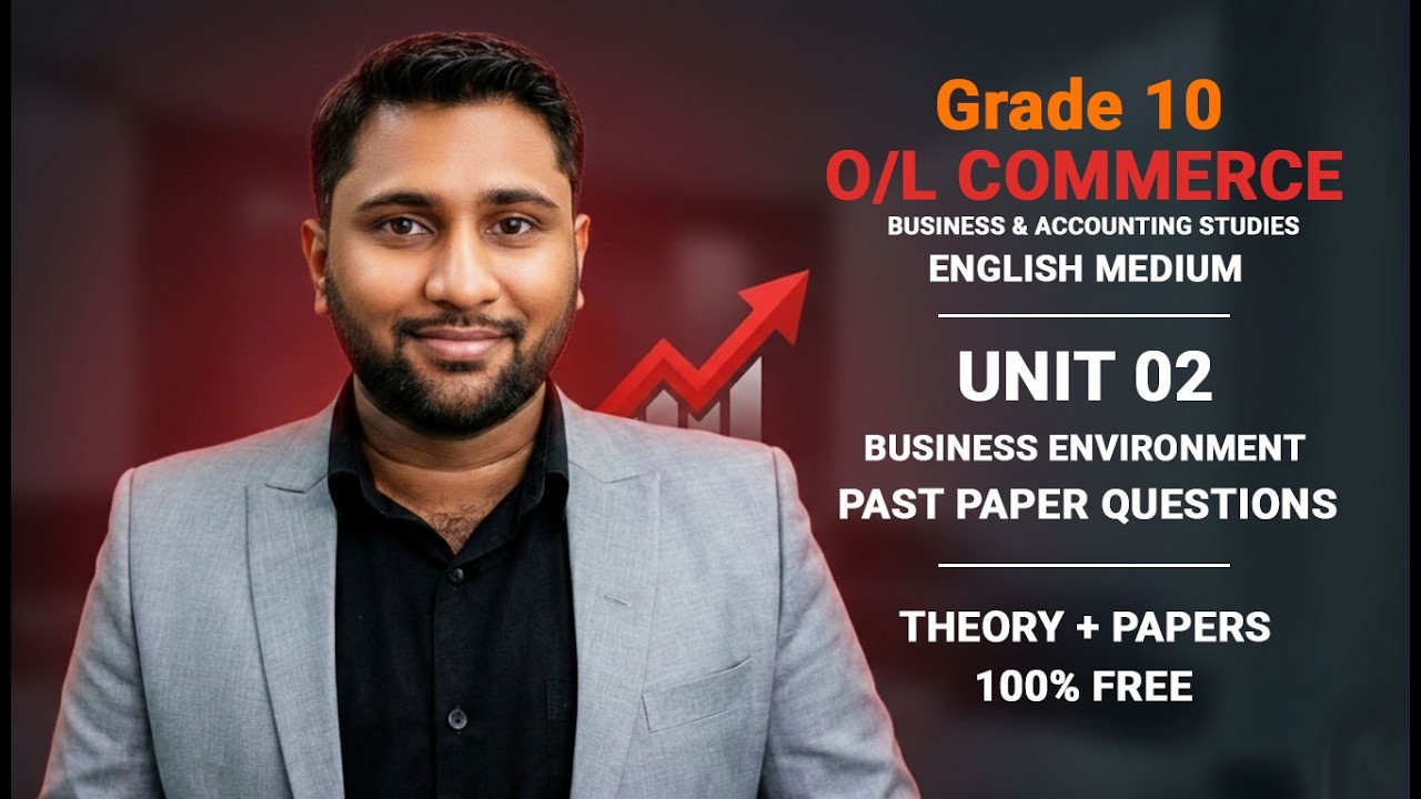 Unit 02 - Business Environment | Part 04 (O/L Commerce | Bs & Acc Stds - English Medium) - FREE
