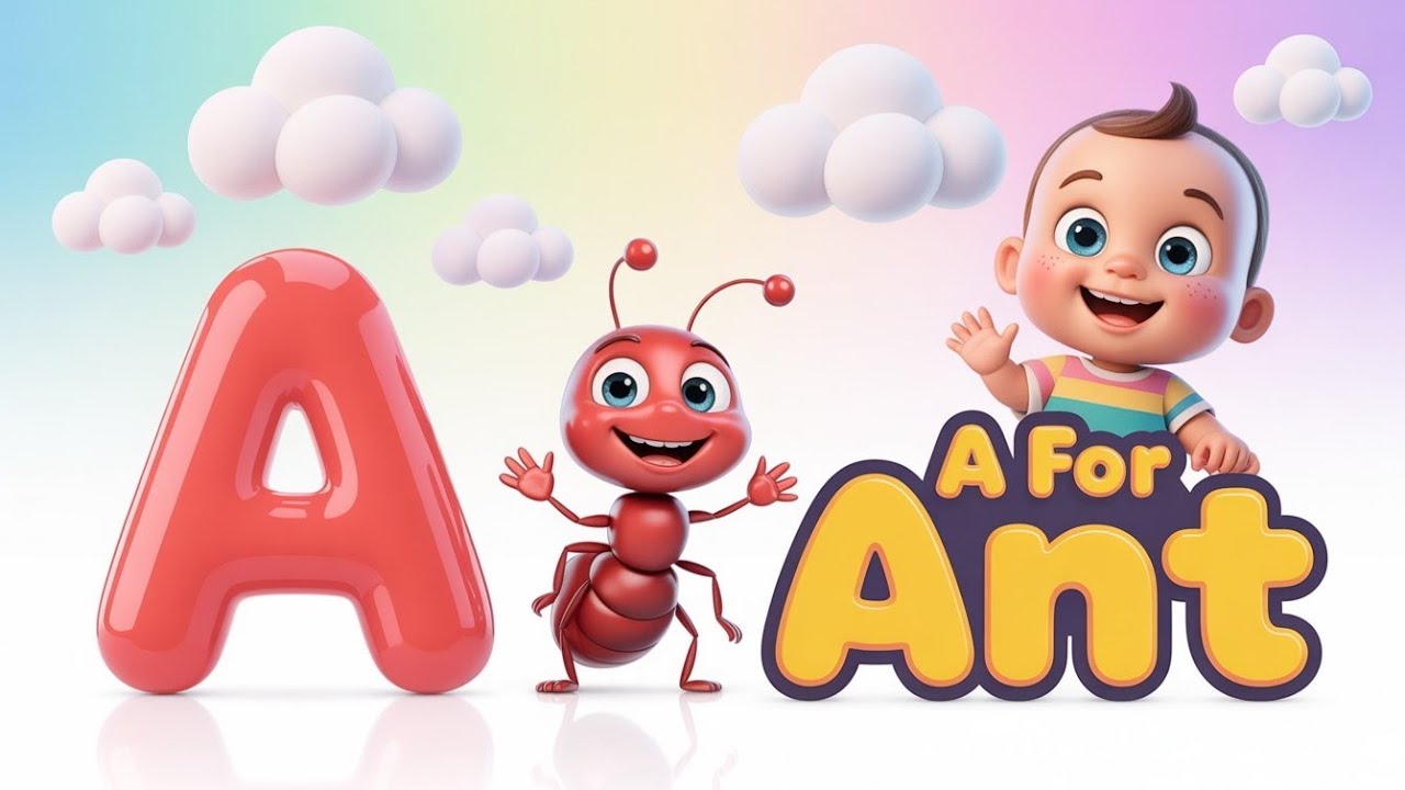 A for Apple 🍎 | ABC Alphabet for kids| Cartoon Rhymes | Phonics Song | ABC SONG'S | #newvideo#abcd 