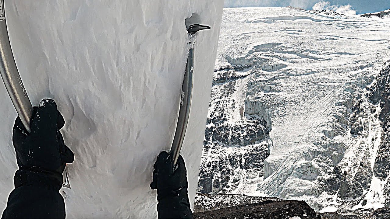 Escalo en solitario un glaciar a más de 4800m