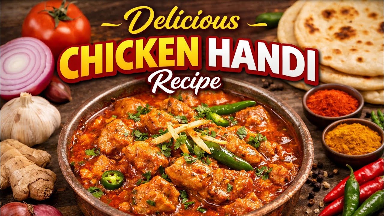 Chicken Karahi Recipe | chicken Handi #chickenkarahi #chickenrecipe #chicken #chickencurry #handi 