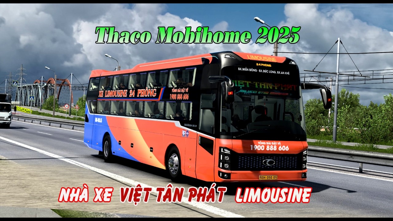 Live Bus ETS2: Xe giường nằm Việt Tân Phát 24 Phòng