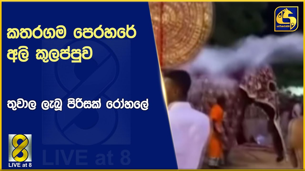 කතරගම පෙරහරේ අලි කුලප්පුව -තුවාල ලැබූ පිරිසක් රෝහලේ