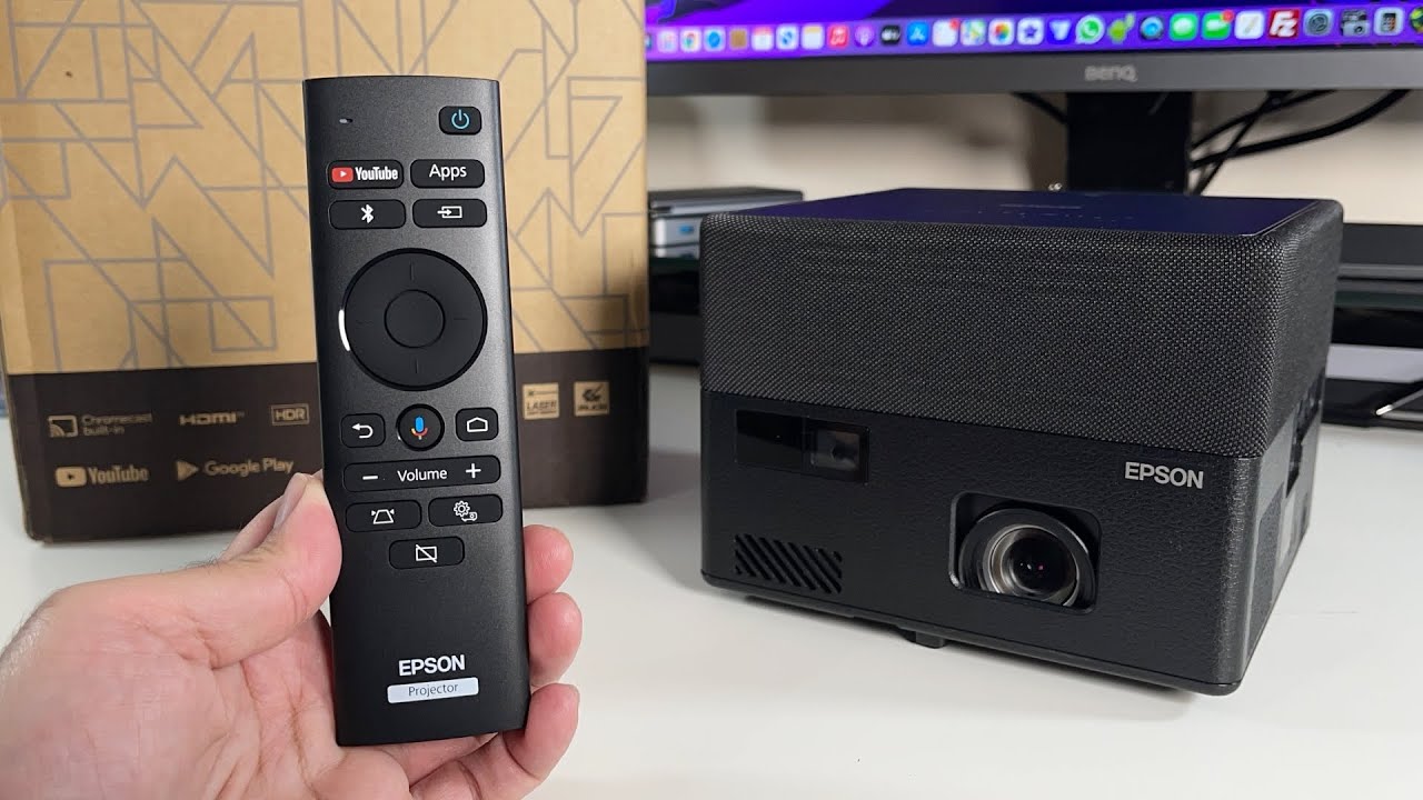 Мини-лазерный проектор EPSON EF-12 — ОС Android TV — 1080p — Звук Yamaha — НЕВЕРОЯТНОЕ КАЧЕСТВО!