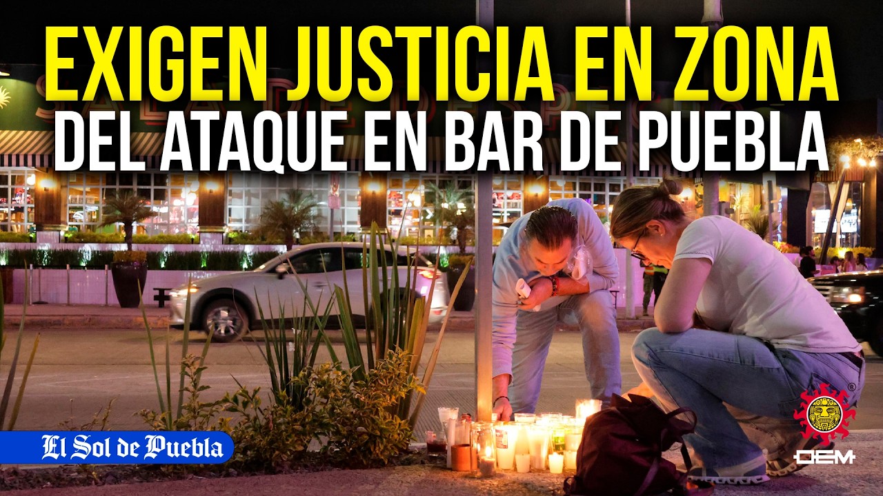 Ciudadanos y familiares exigen seguridad en Puebla, tras homic*dios en bar de Angel&oacute;polis
