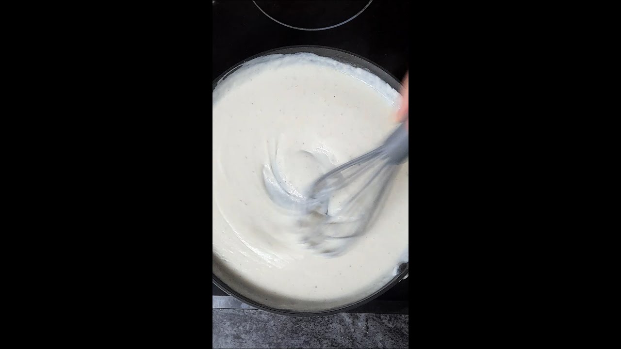 Bechamel ligera para pastas y verduras con aceite de oliva  #shorts