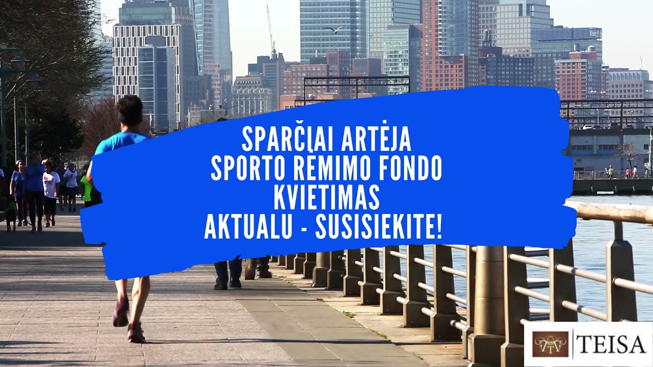 Artėja sporto rėmimo fondo kvietimas veikloms 2022 m.