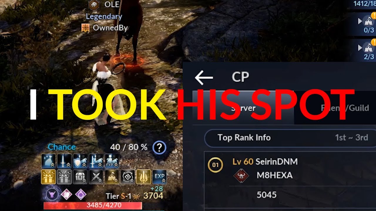 I outranked Calpheon's Top 1 (SeirinDNM) | real quick!